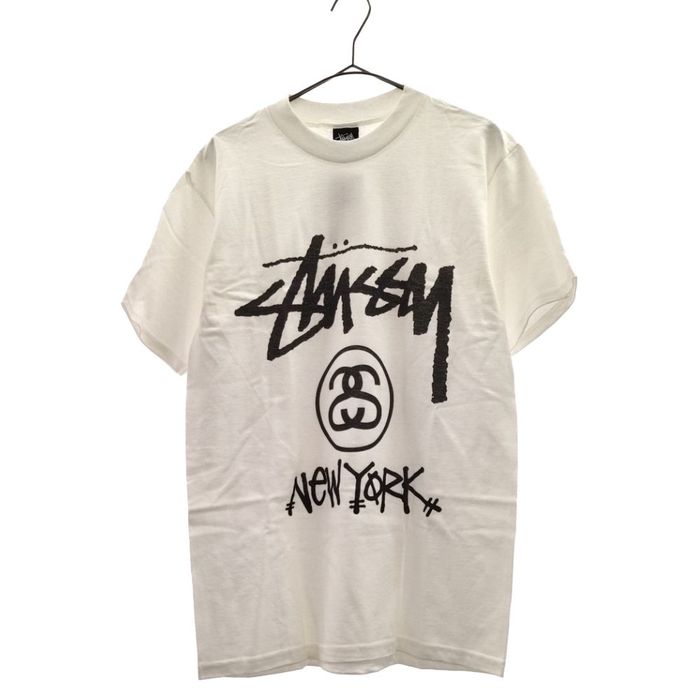 STUSSY (ステューシー) NEW YORK 半袖Tシャツ ホワイト - メルカリ