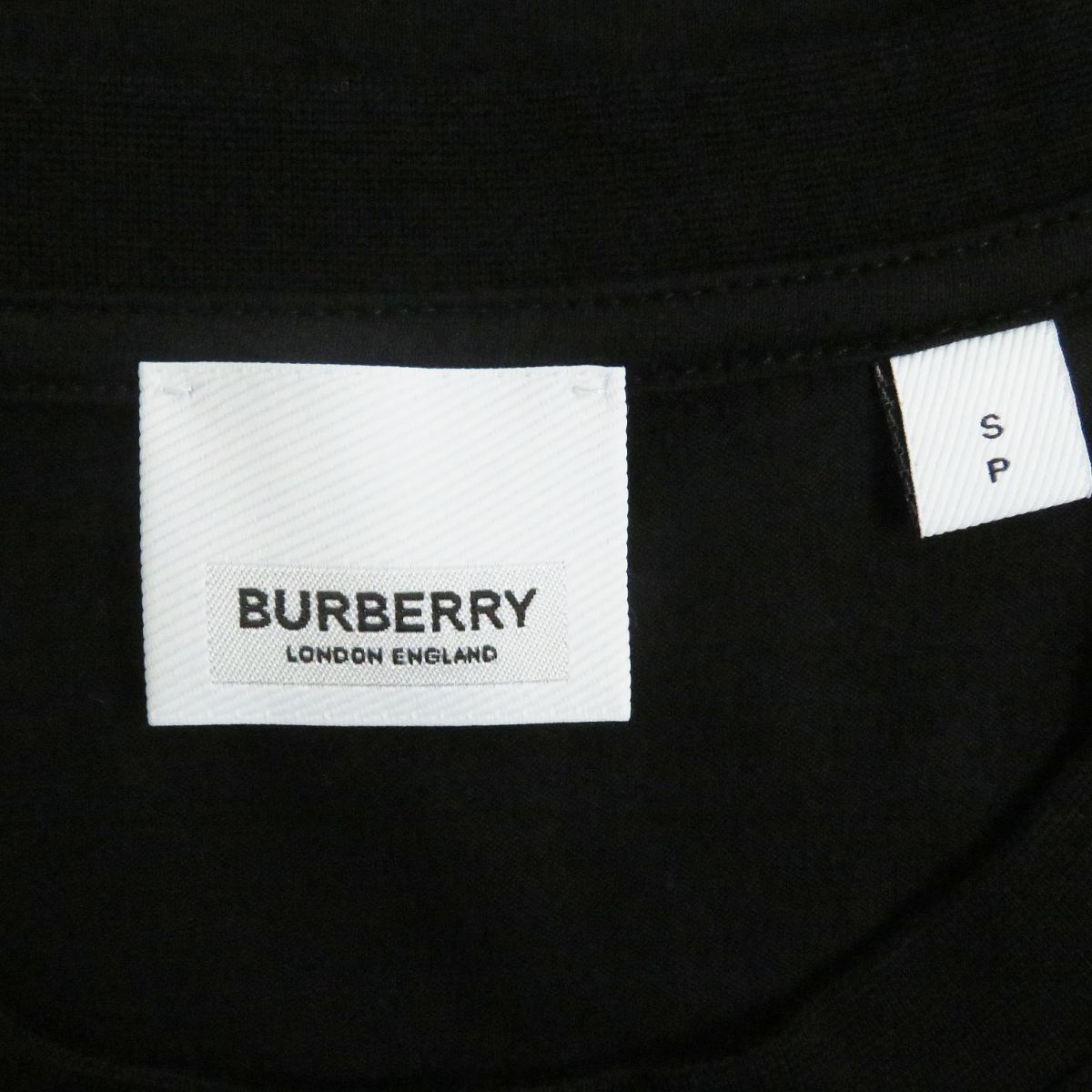 極美品□BURBERRY/バーバリー 8032185 TBロゴ コットン100％ クルー