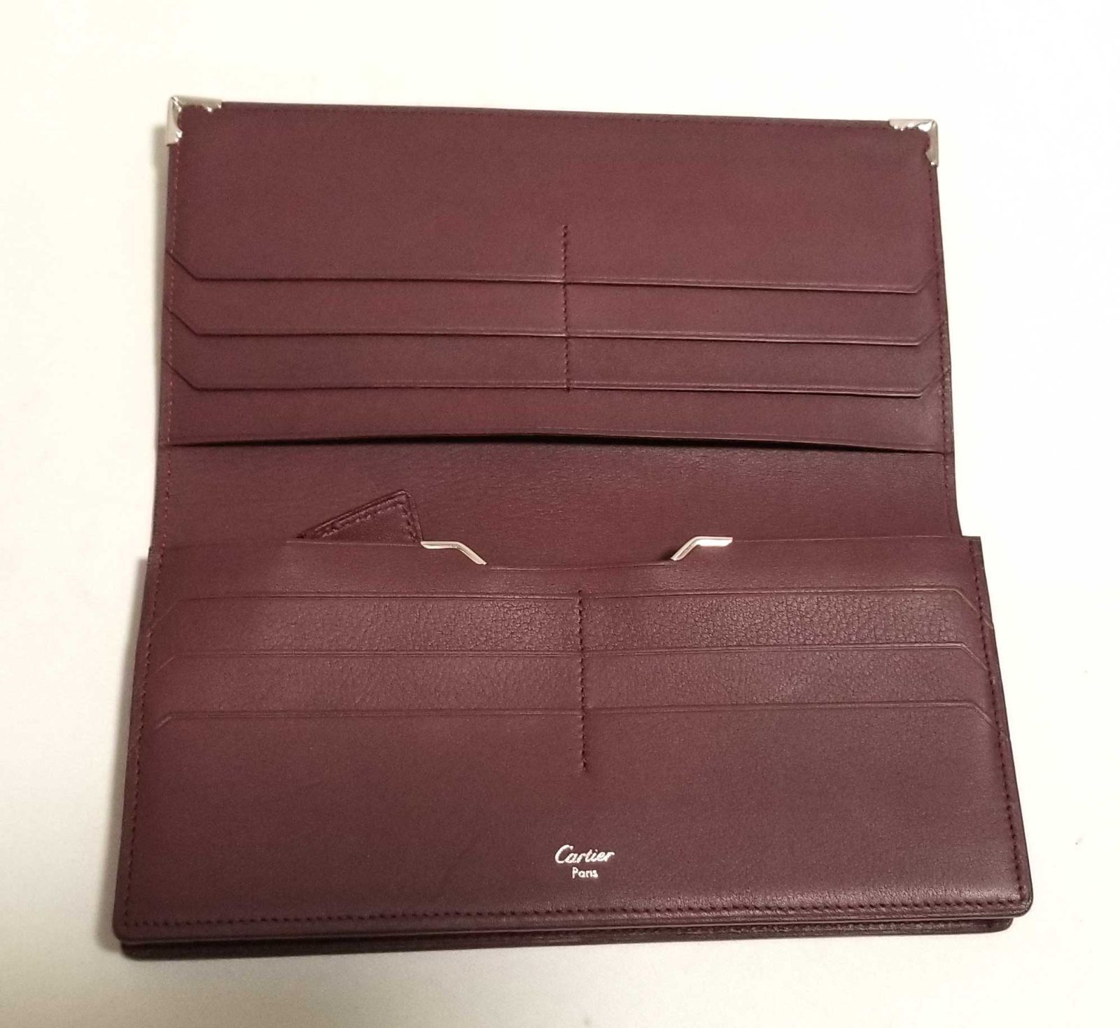 日本正本 カルティエ マスト ドゥ カルティエ 長財布 ボルドー 小銭 