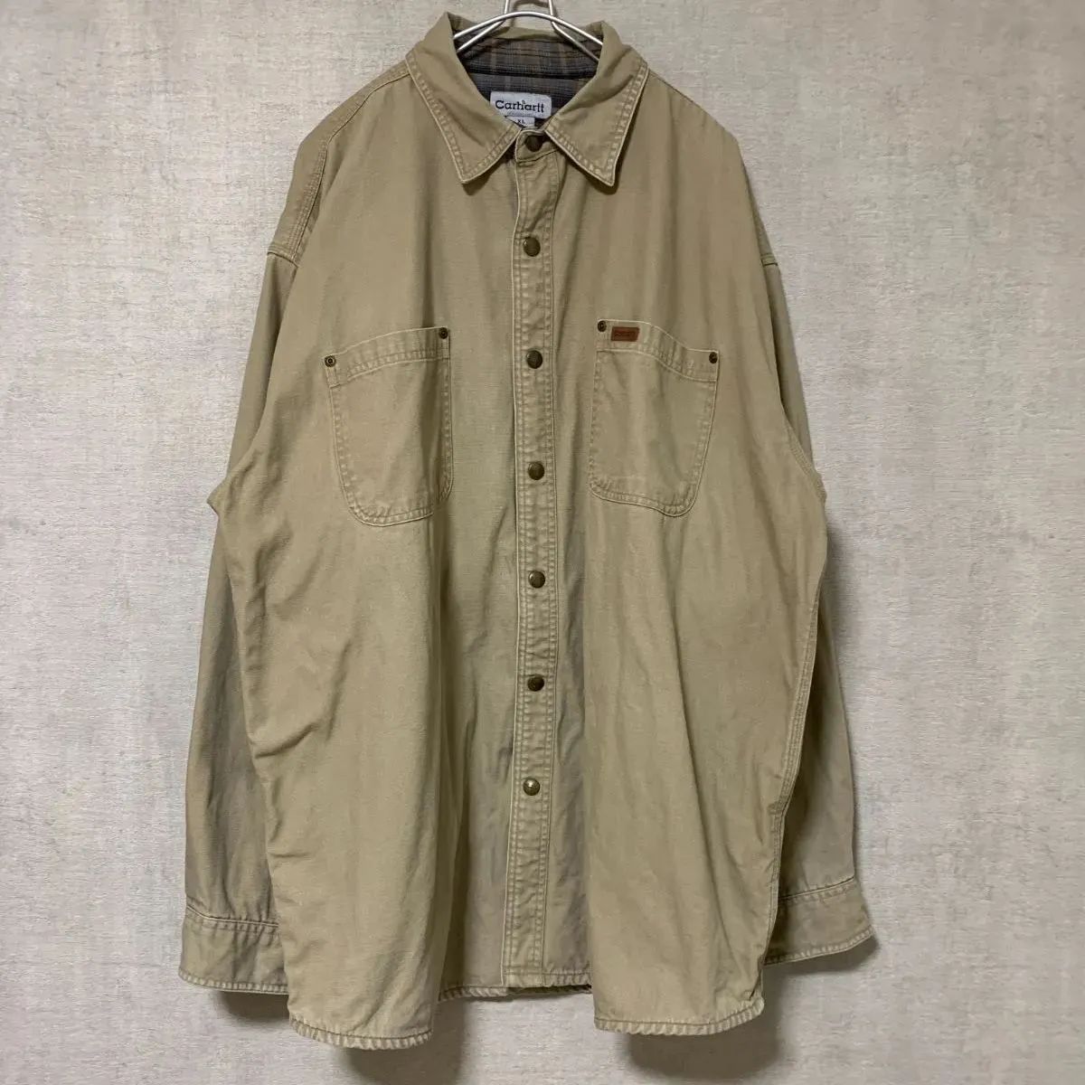 Carhartt ベージュ デニムジャケット Carhartt デニムジャケット ベージュ【メンズXL】 - メルカリ