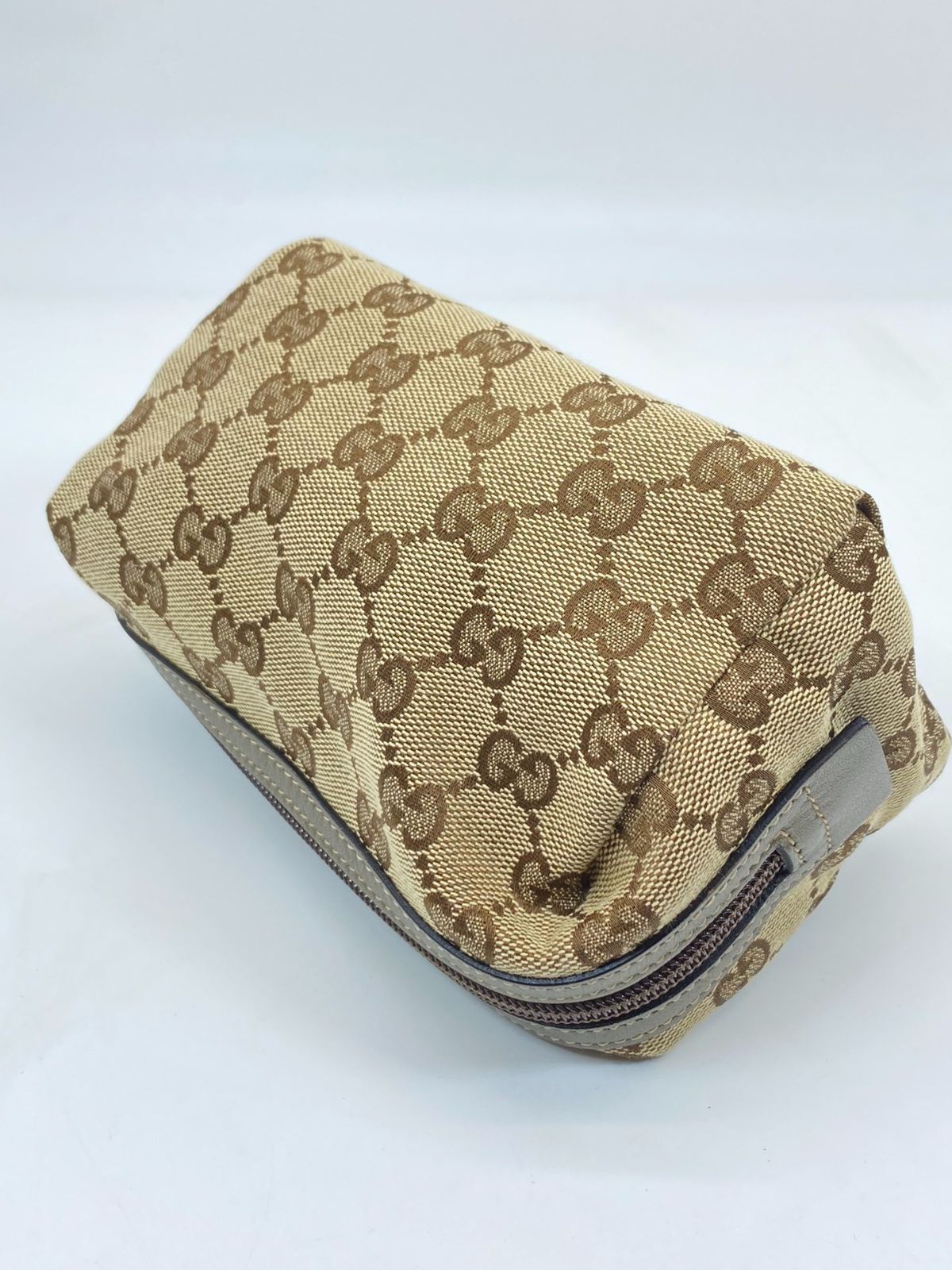 GUCCI グッチ GGキャンバス ベージュ レディース 化粧ポーチ