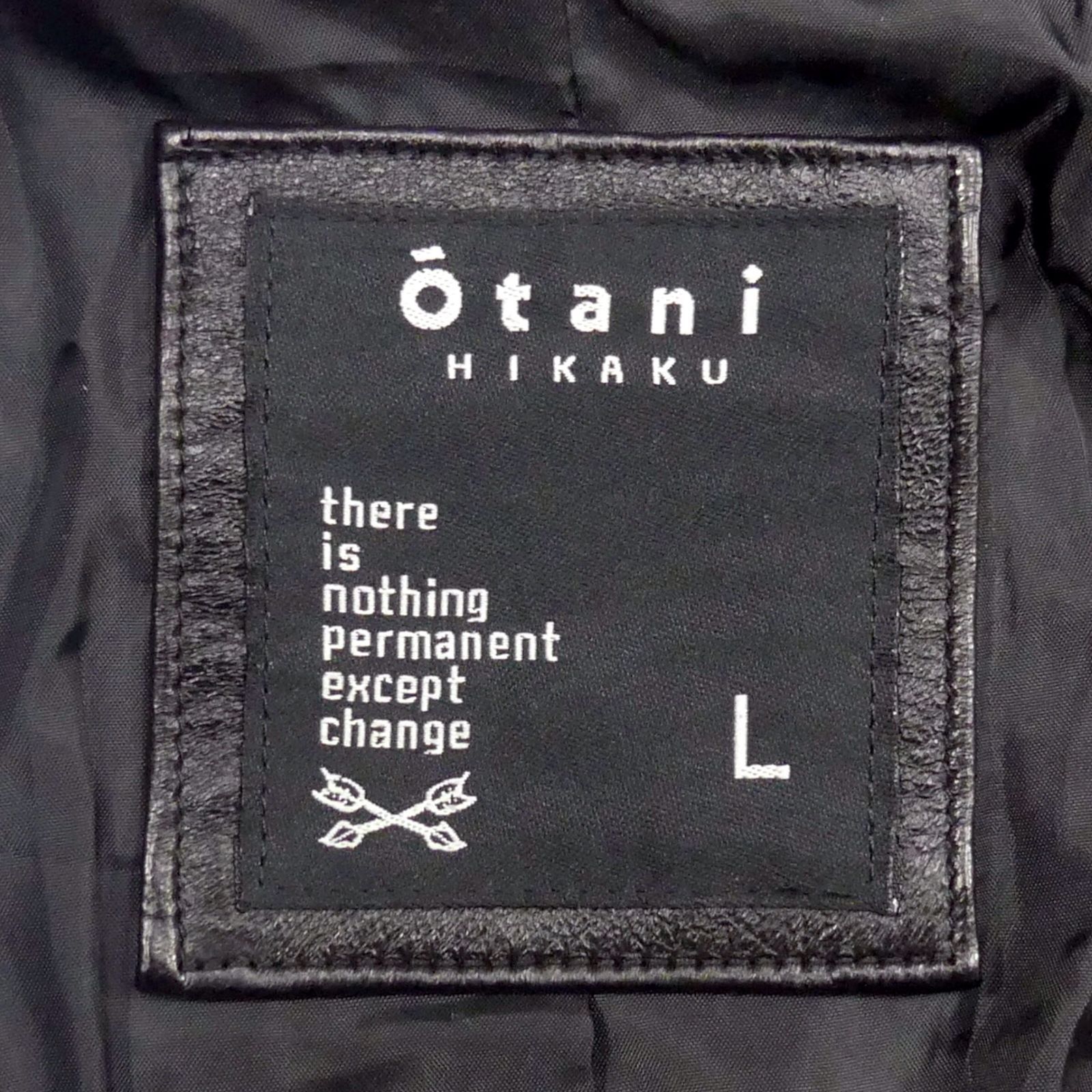 OTANI HIKARU オータニヒカル ライダースジャケット L 本革 シングル 