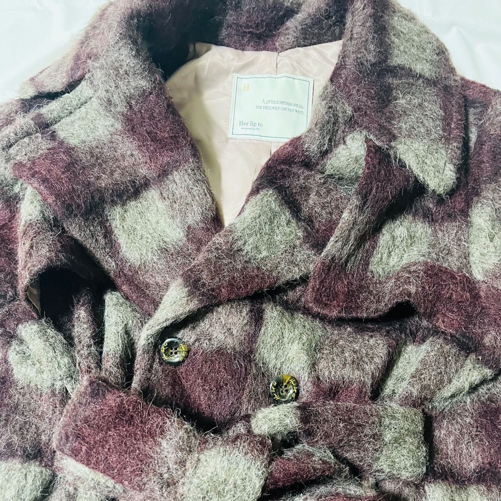 Her lip to☆ハーリップトゥ☆Double Breasted Wool-Blend Coat