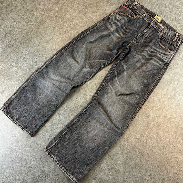 Y2K 90-00s Vintage STAYUPLATE DENIM archive ブラックデニム デニム 