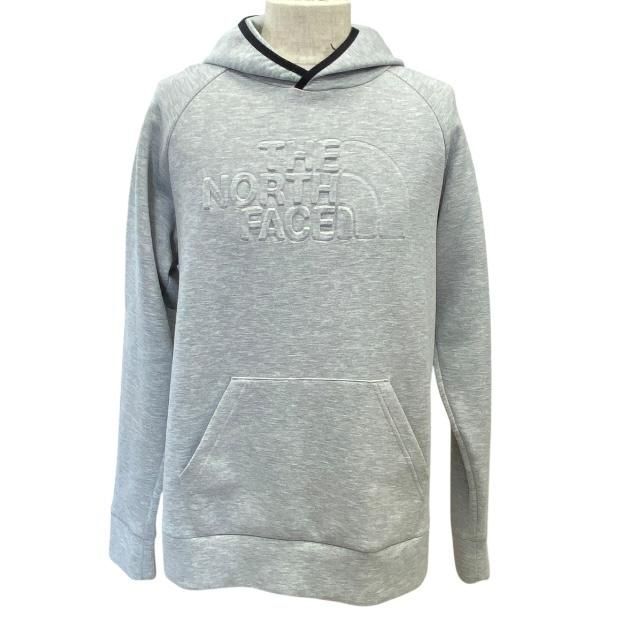 THE NORTH FACE ザノースフェイス スウェットパーカー フーディー 長袖 トップス ロゴ ポリエステル レーヨン ポリウレタン グレー [L]