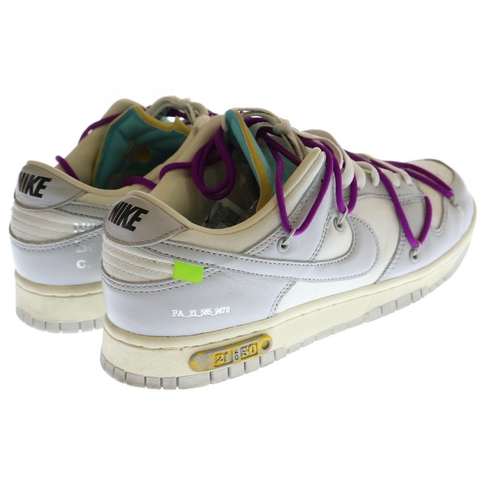 NIKE (ナイキ) ×OFF-WHITE DUNK LOW 1 OF 50 21 オフホワイト NIKE (ナイキ) ×OFF-WHITE DUNK LOW 1 OF 50 21 オフホワイト