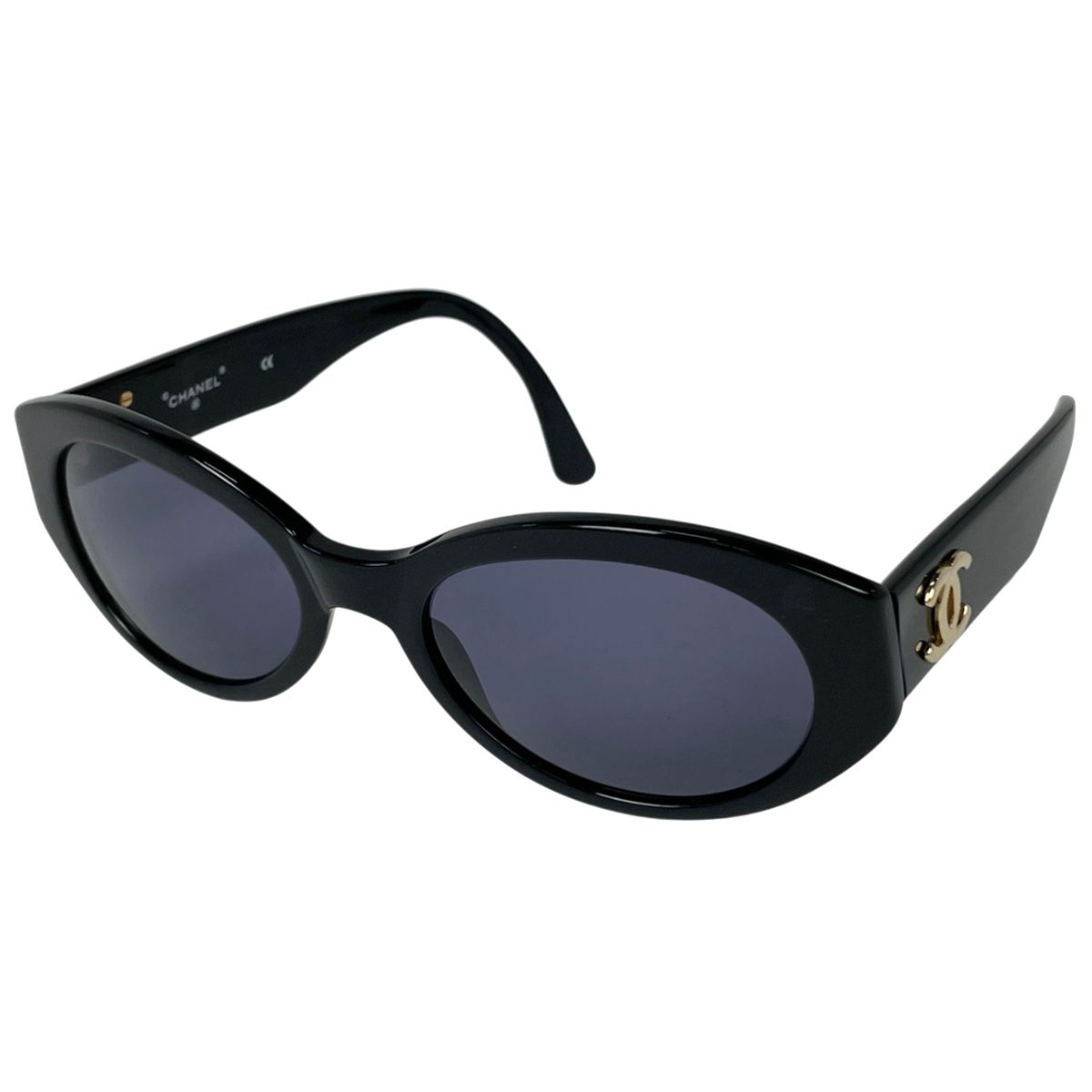 シャネル CHANEL ココマーク サングラス アイウェア サングラス プラスチック ブラック 03517 レディース