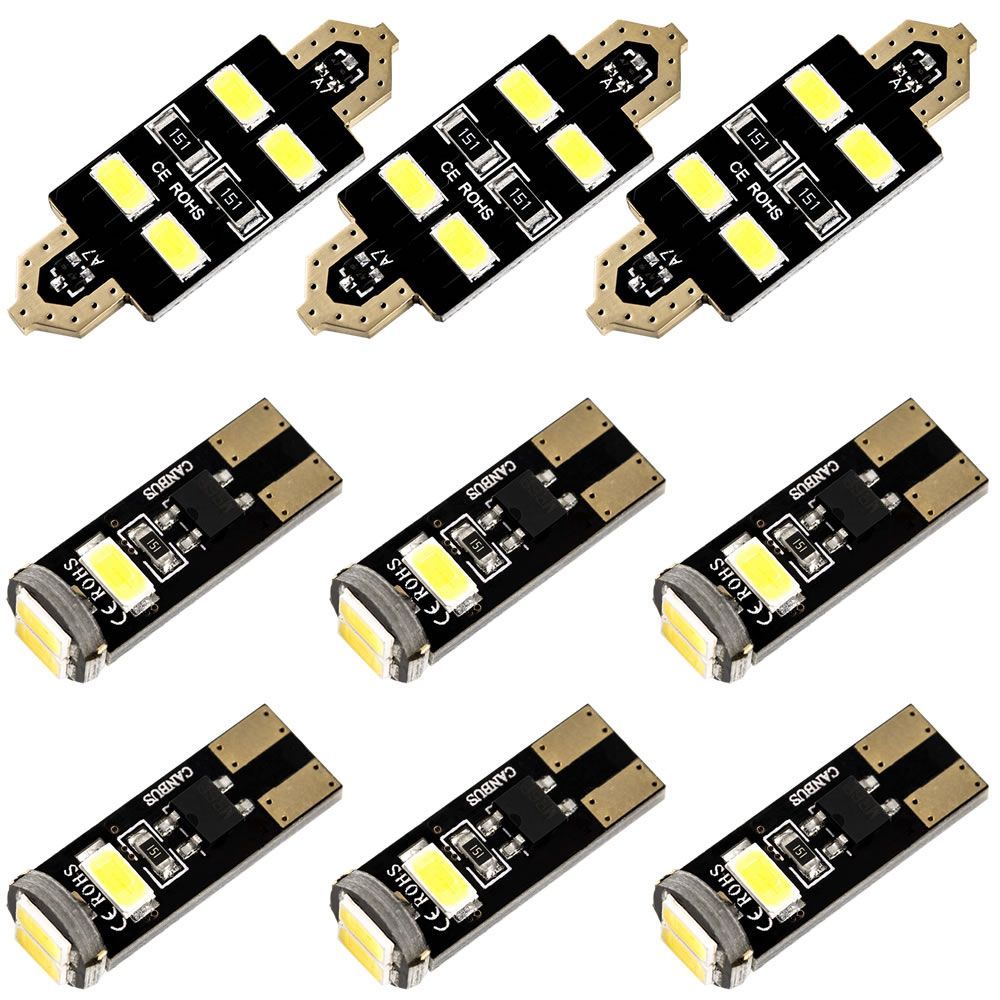 メルセデスベンツ W463 Gクラス 前期 ショートボディ車 [H13.5-H21.2] LED ルームランプ 金メッキ キャンセラー内蔵 SMD 36発 9点セット