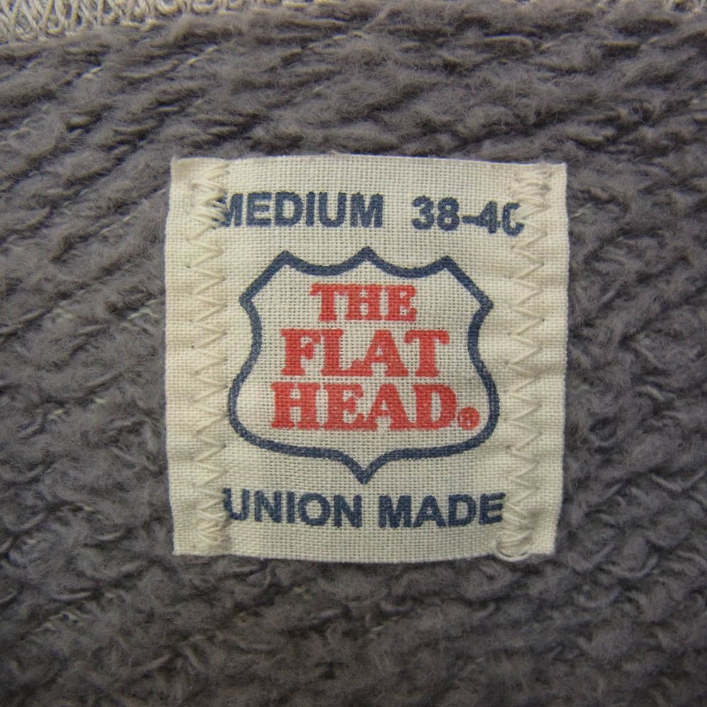 THE FLAT HEAD フラッドヘッド　カラーフロッキー　スウェット　40 THE FLAT HEAD フラッドヘッド カラーフロッキー スウェット 40
