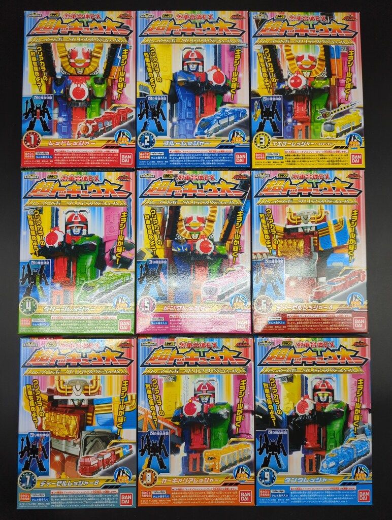 バンダイ ミニプラ|烈車合体EX 超トッキュウオー レインボークリアスペシャル 烈車戦隊トッキュウジャー 全9種セット 超トッキュウオー レインボークリアSP