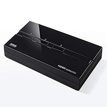 サンワダイレクト HDMI切替器 3入力1出力 手動切替 自動切り替えなし 電源不要 フルHD HDCP対応 400-SW018