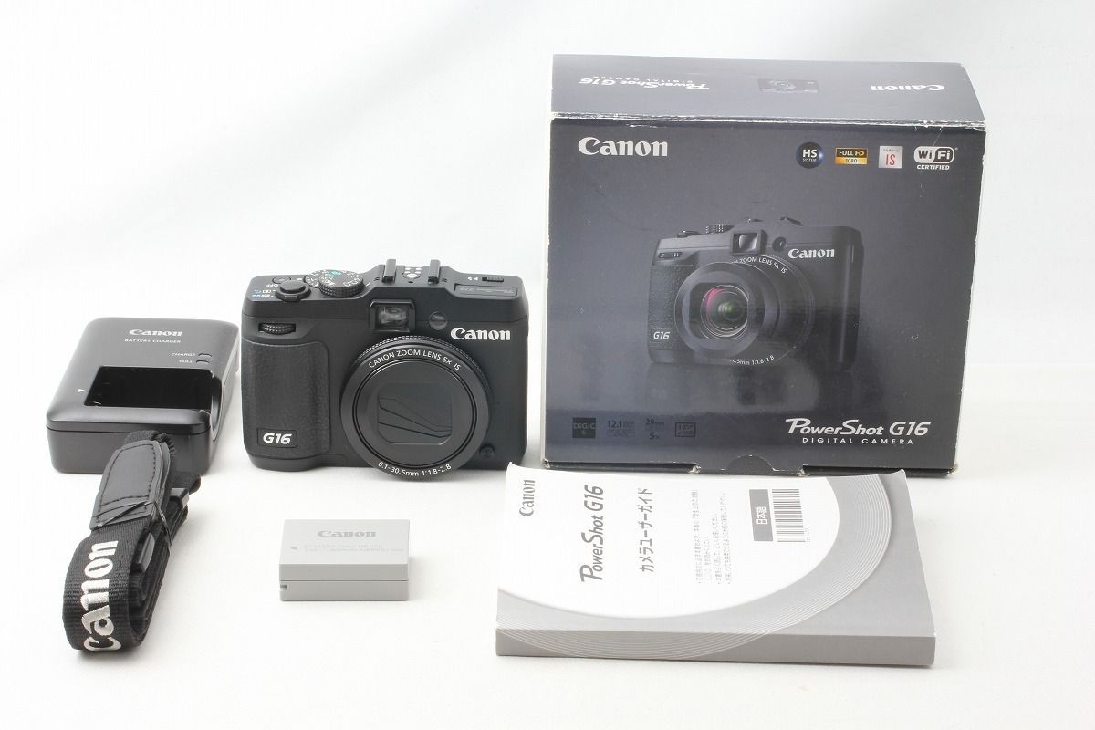 Canon キャノン Power Shot パワーショット G16 ブラック コンパクト