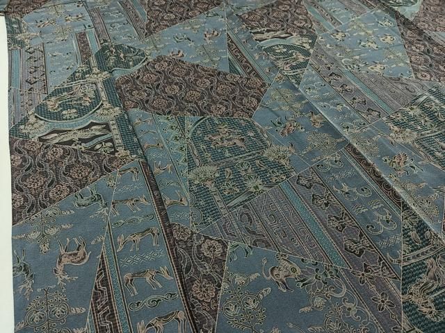 鳥獣花文 ロング丈