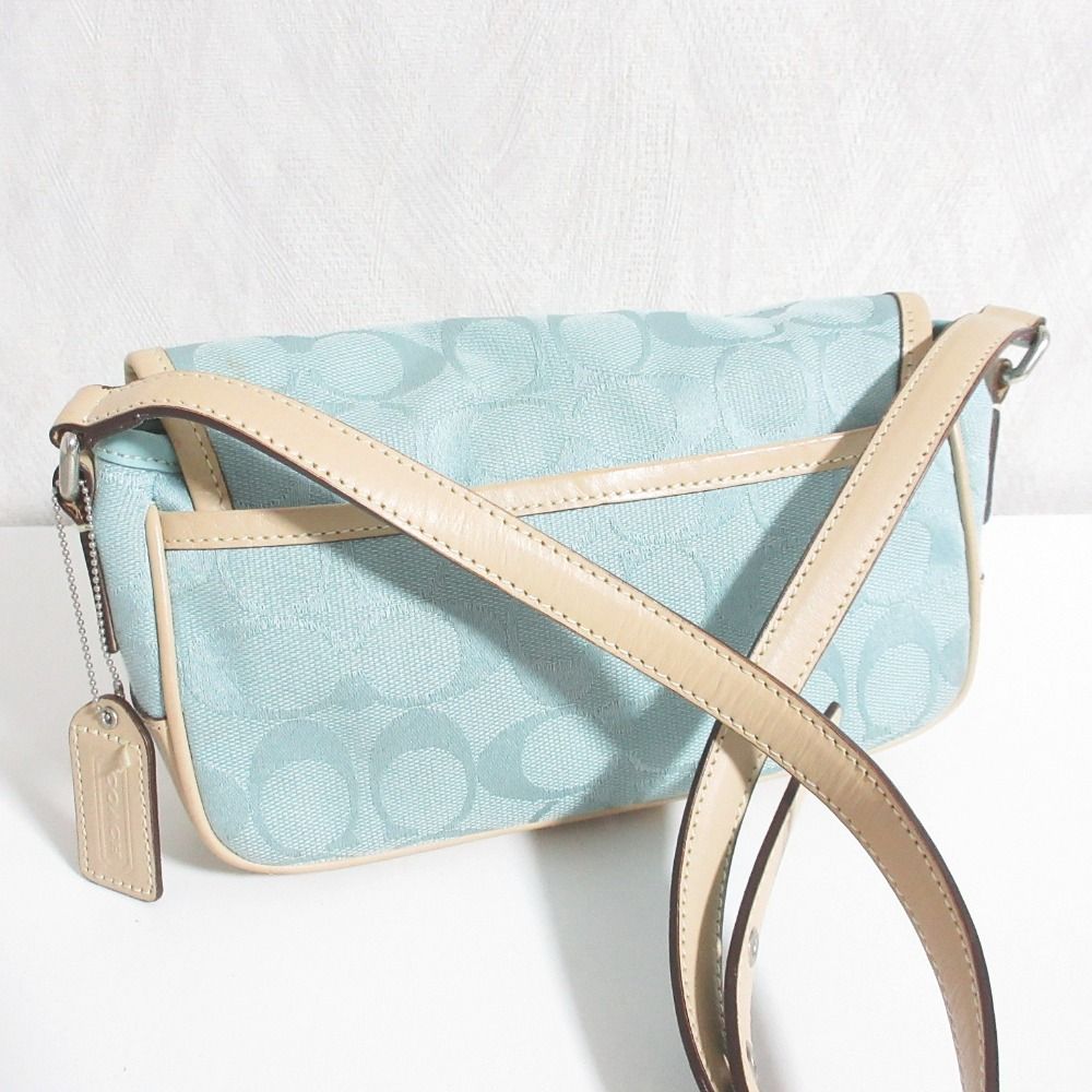 COACH コーチ シグネチャー キャンバス ショルダーバッグ 6844 ライト