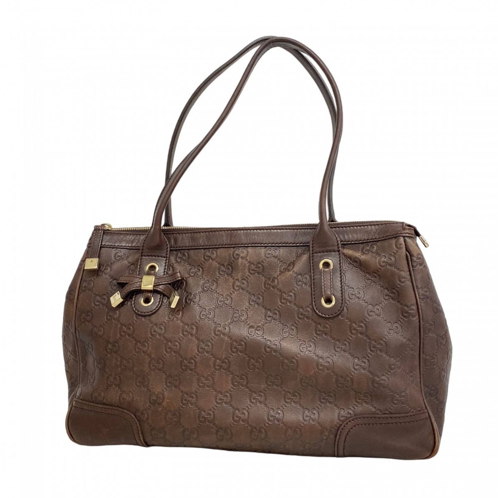 GUCCI グッチ シマ レザー トートバッグ ダークブラウン GUCCI グッチ シマ レザー トートバッグ ダークブラウン 【公式通販】