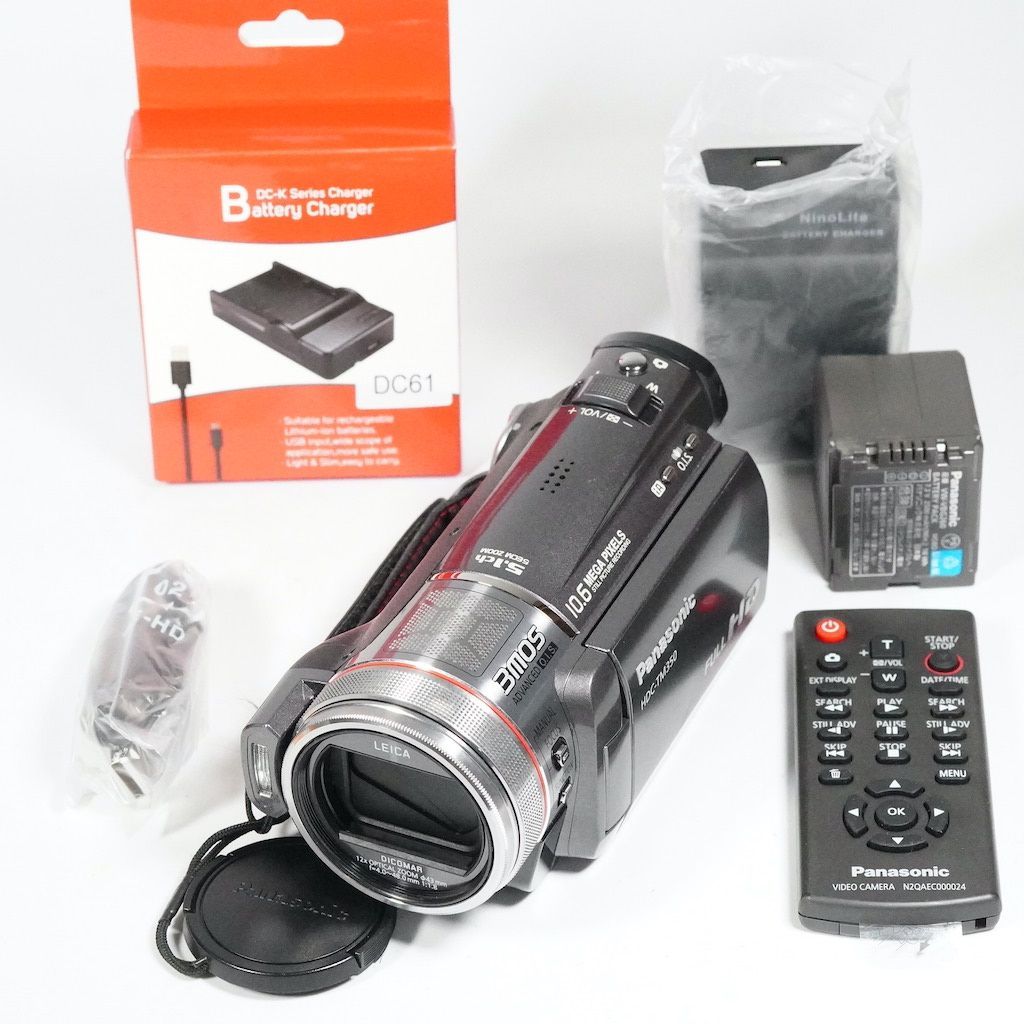 カメラ Panasonic パナソニック HDC-TM350 グレー 動作OK 返金保証 /2158