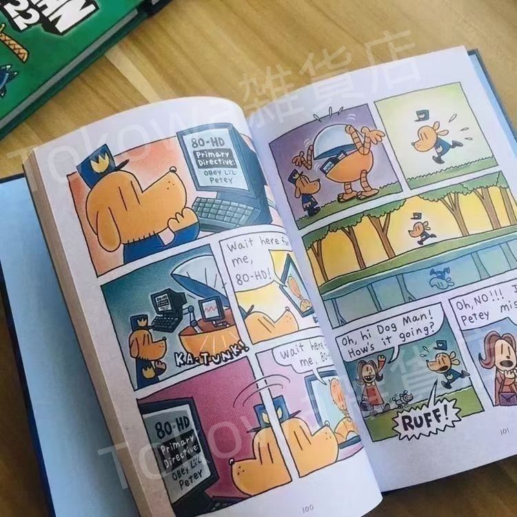 Dog Man 17冊 ハードカバー マイヤペン対応 英語絵本 英語入門