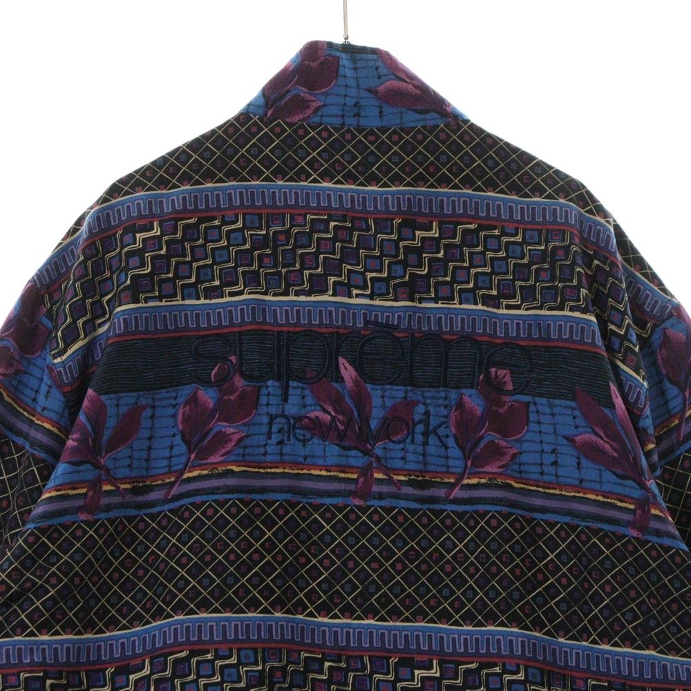 SUPREME (シュプリーム) 15AW Silk Bomber Jacket 総柄 バックロゴ