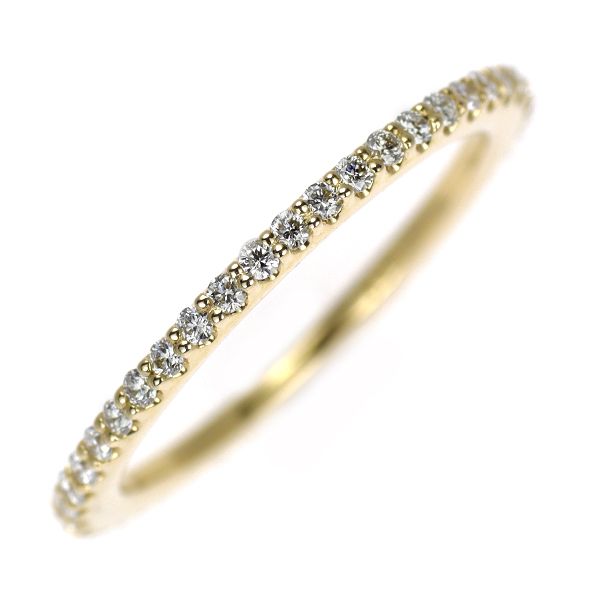 ポンテヴェキオフルエタニティー ポンテヴェキオ K18YG ダイヤモンド リング 0.31ct フルエタニティ