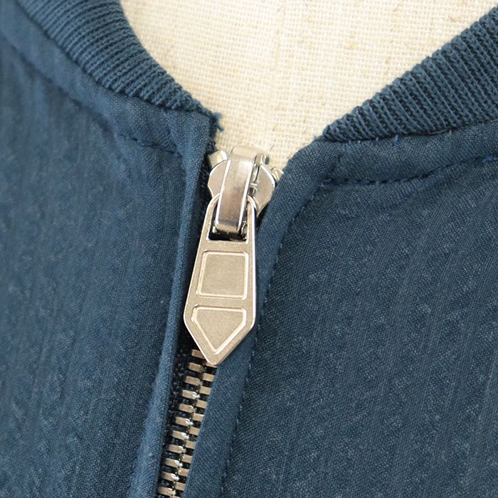 HERMES 25AW 海外限定 レディース ジャケット ジップアップ 紺 エルメス HERMES セリエ ブルゾン ナイロン ジップアップ