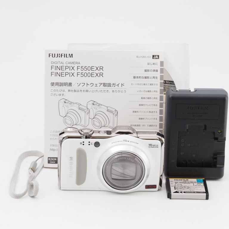 人気ブランド WH FUJIFILM FinePix F550EXR デジタルカメラ ホワイト
