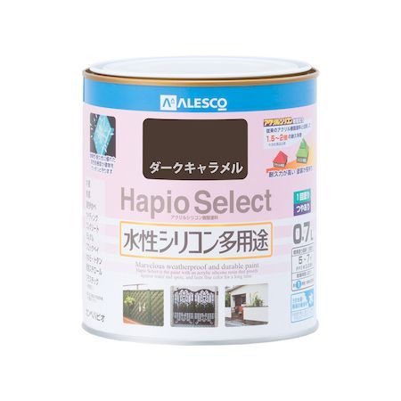 【新品・14営業日以内発送】カンペハピオ 00017650501007 ハピオセレクト ダークキャラメル 0．7L Kanpe Hapio ホビー用 水性シリコン多用途つやあり【キャンセル】【沖縄離島販売】