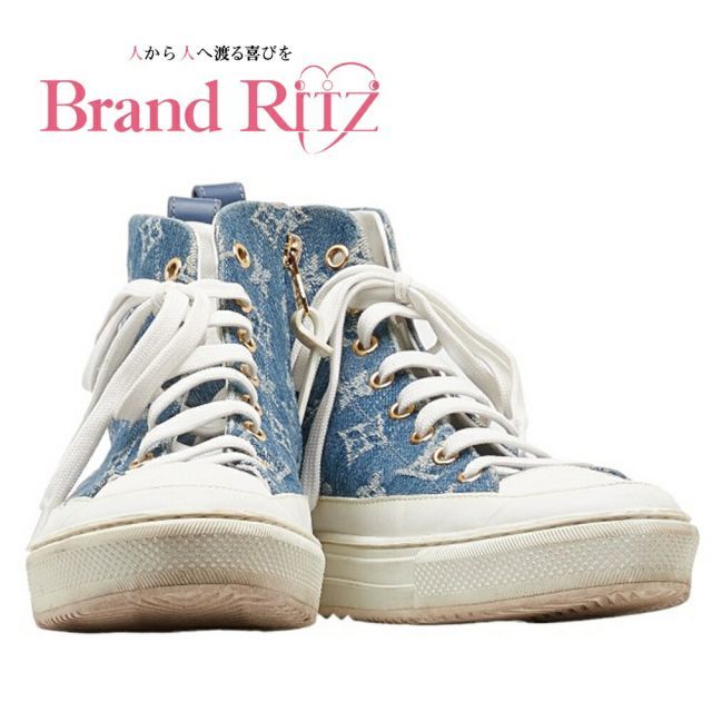 Louis Vuitton ハイカットスニーカー ホワイト/デニム 絶対お得