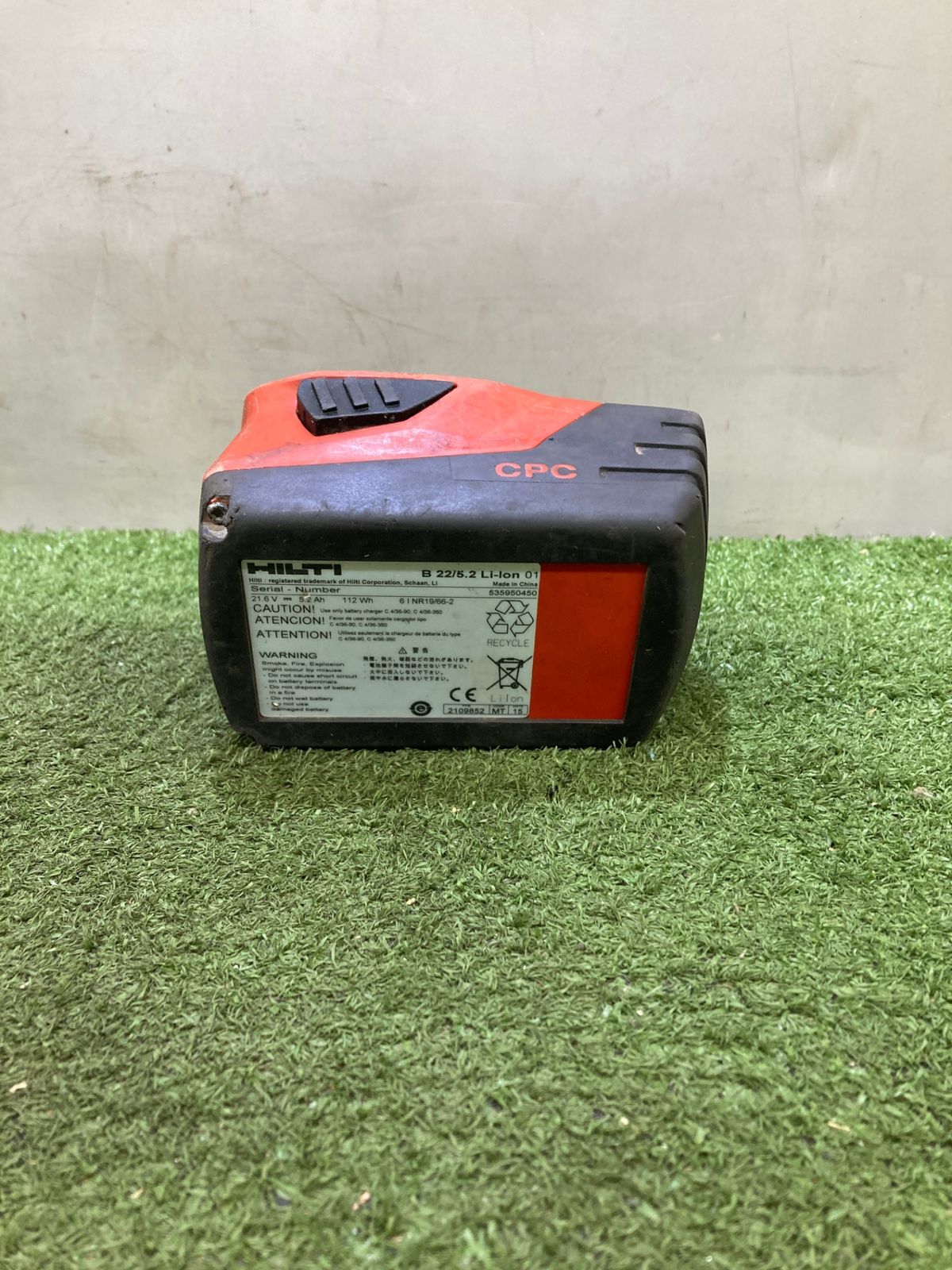 品 0921 HILTI 21.6V5.2Ahリチウムイオンバッテリー B22 5.2 ITU9C44WLKJY HRDEVELOPMENT_JP
