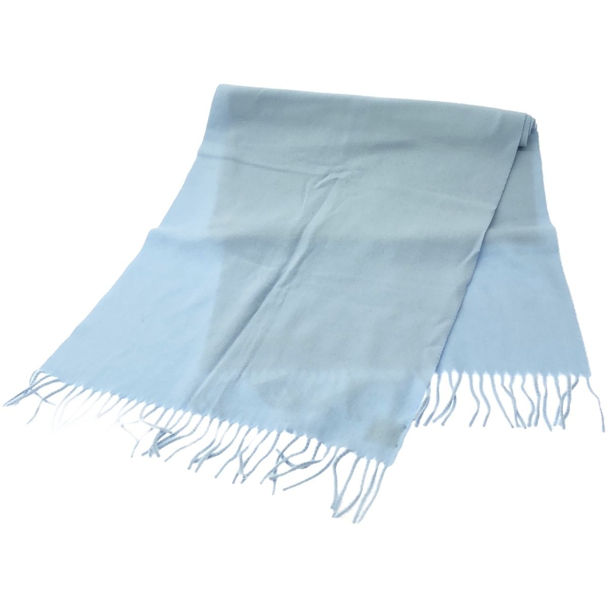 【美品】Acne Studios ダークブルー マフラー ウール フリンジ付き Acne Studios アクネストゥディオズ マフラー CA0210 FN-UX