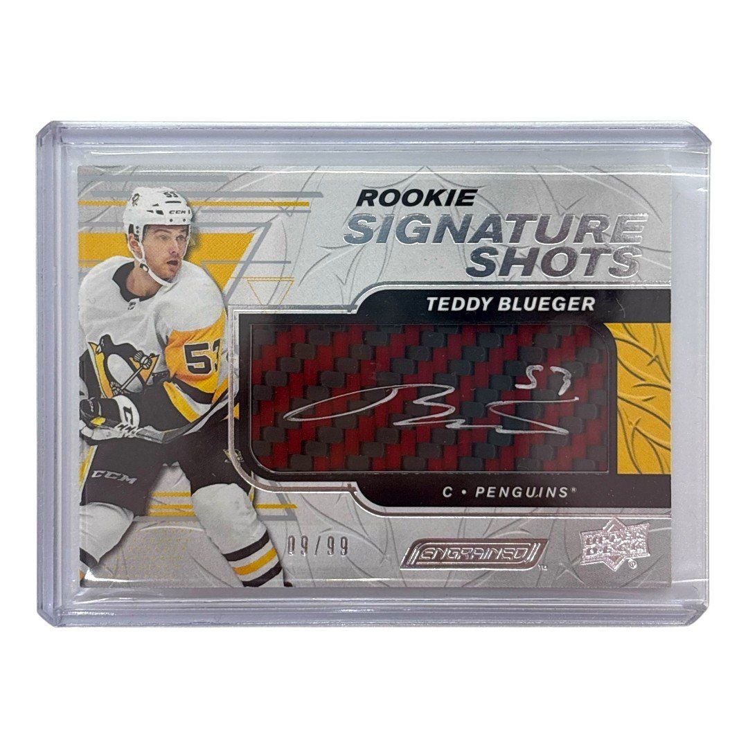 UPPER DECK NHLカード ENGRAINED TEDDY BLUEGER PENGUINS 09|99 RSS-TB IT1