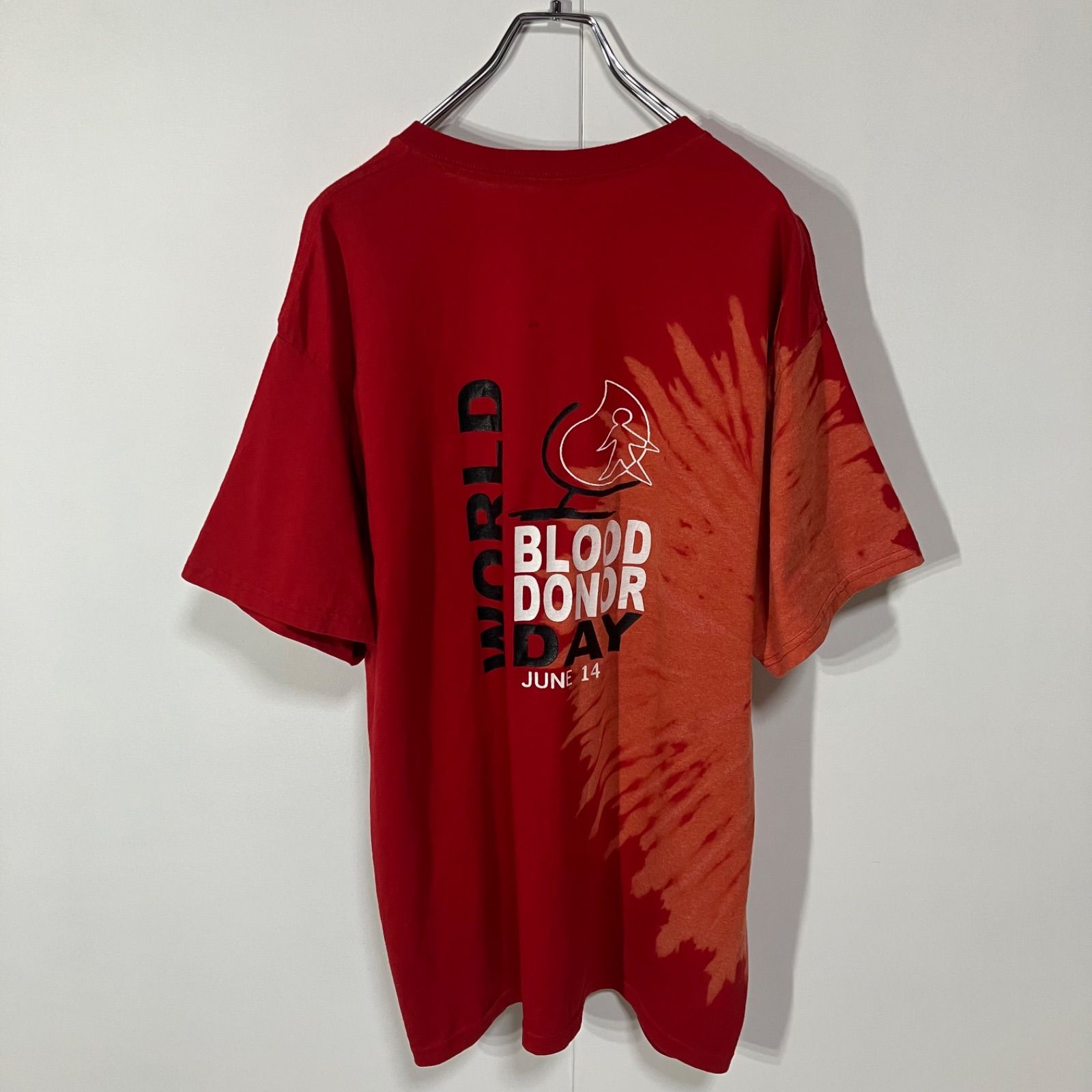半袖Tシャツ アート 両面 プリント クルーネック 大きいサイズ 一点物 
