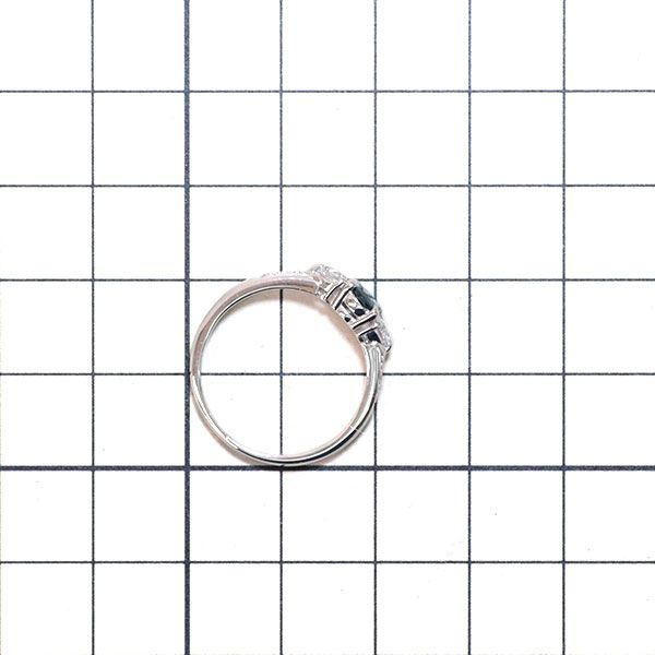 希少 Pt900 ブラジル産 アレキサンドライト ダイヤモンド リング 0.49  