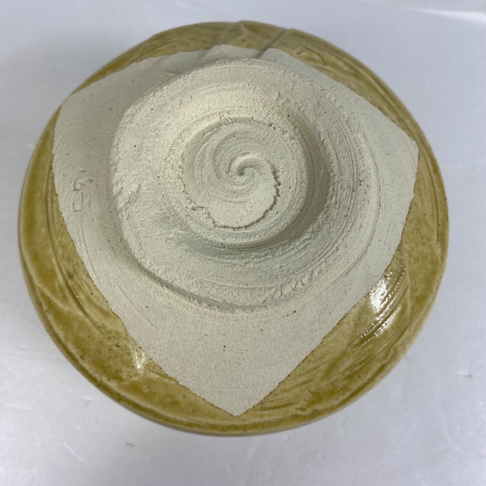 正山作 黄瀬戸 抹茶碗 美濃焼 茶道具 共箱付き 茶碗 骨董品 茶会 茶事