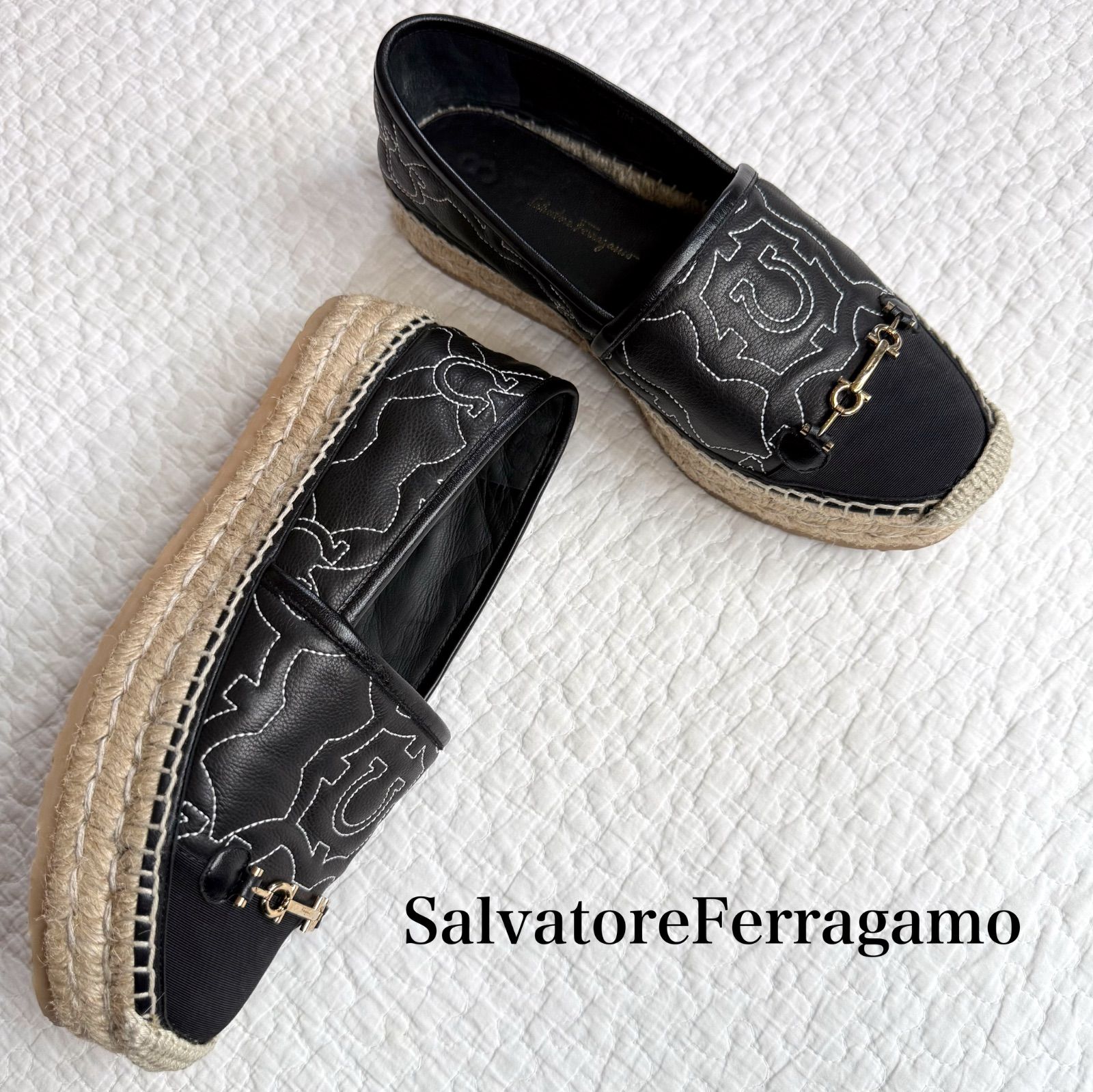美品☆Salvatore Ferragamo☆エスパドリーユ
