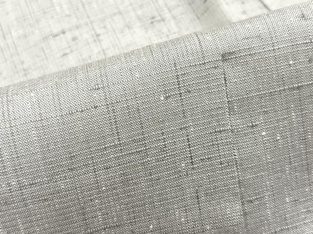 平和屋着物＃男性 長羽織 紬地 桔梗色 正絹 逸品 CAAT5947id