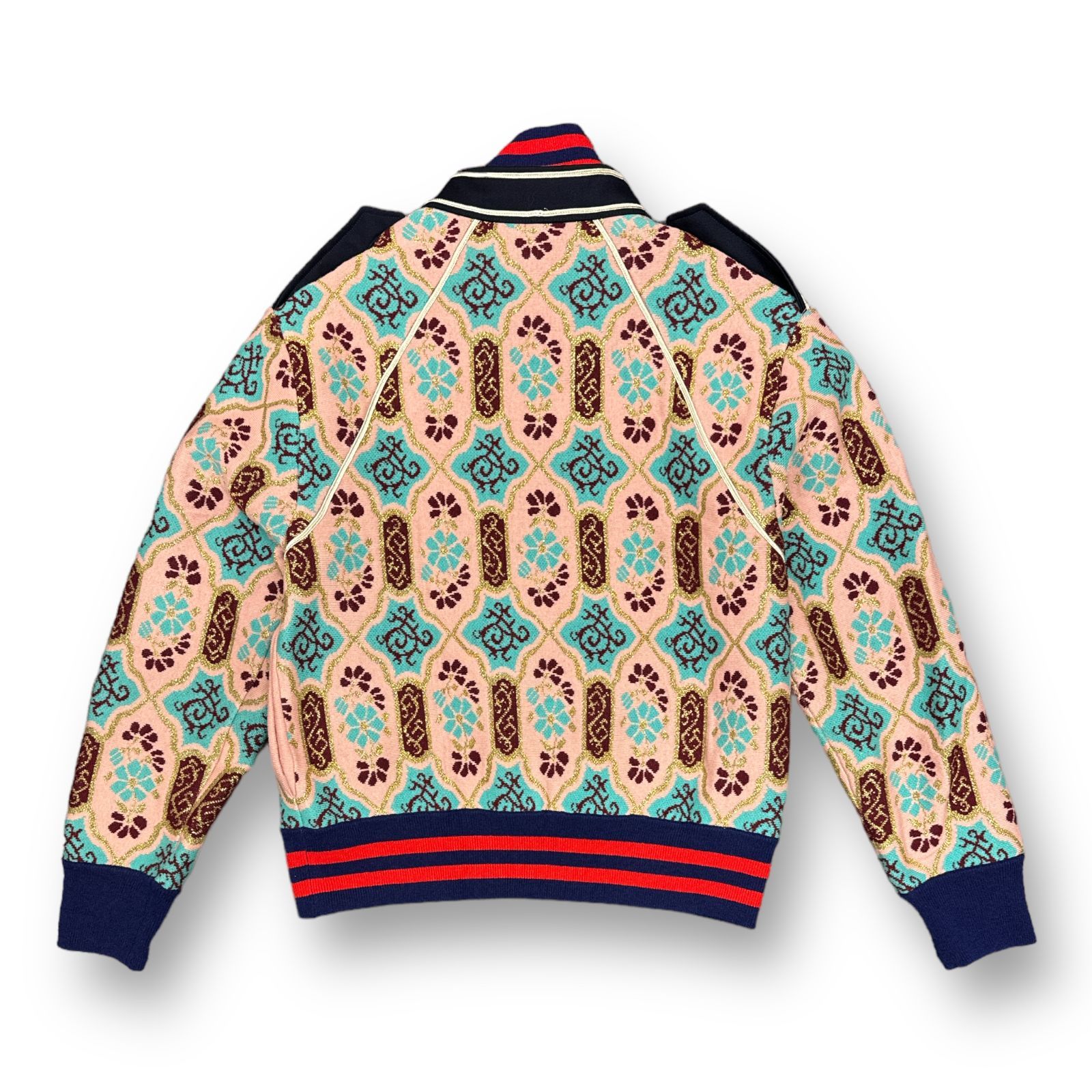 新品未使用グッチGUCCIナポレオンジャケット金ボタン上質高級ウールジャケット 国内正規 未使用 GUCCI 17AW Wool Zip Up Napoleon Jacket ウール