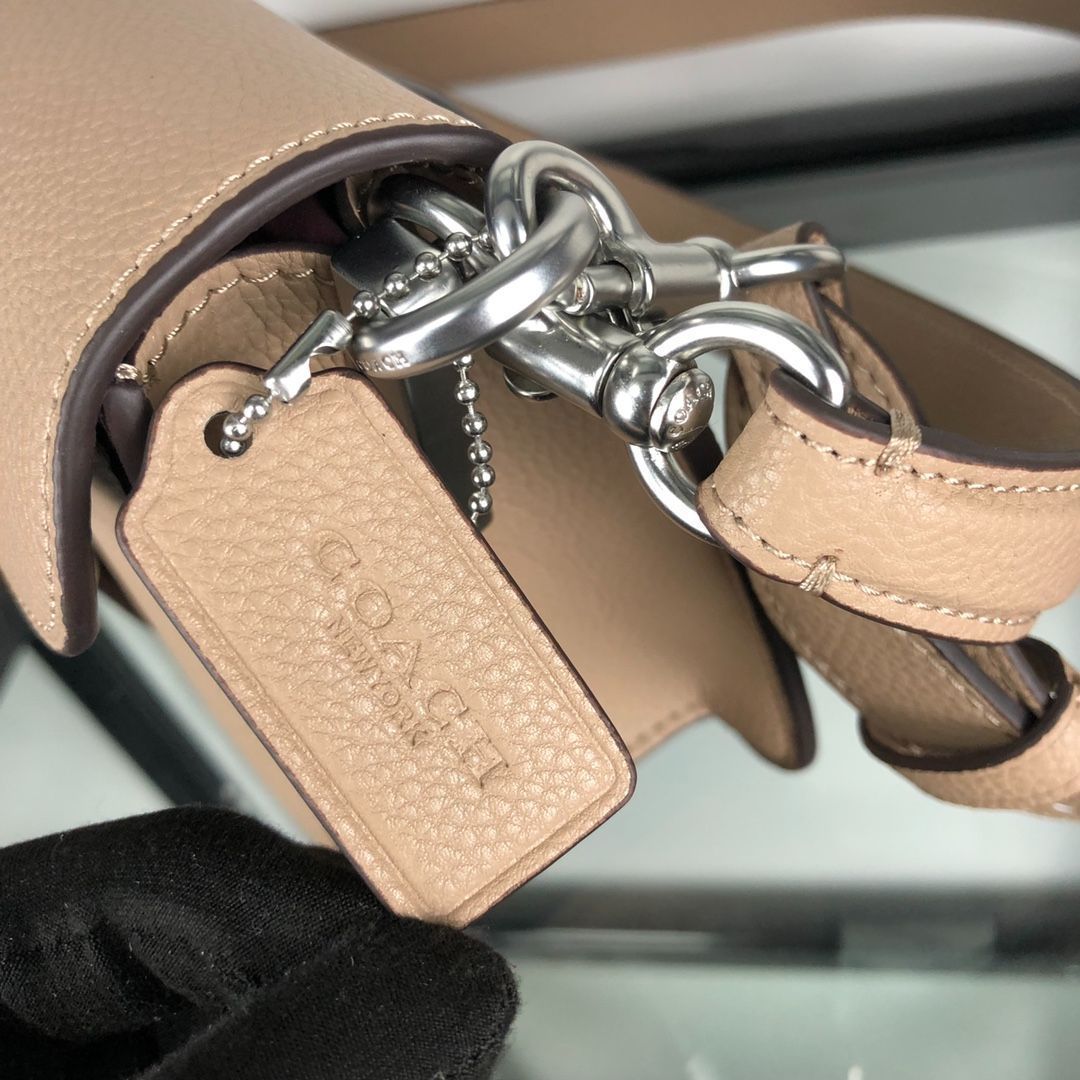 新品 COACH コーチバッグ 73995 ダークストーン ハンドバッグ