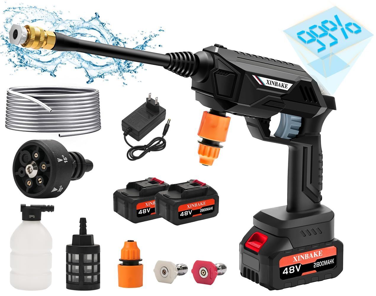 エンジン式高圧洗浄機 17MPa 最大圧力 9.5L/min 流量 エンジン高圧洗浄