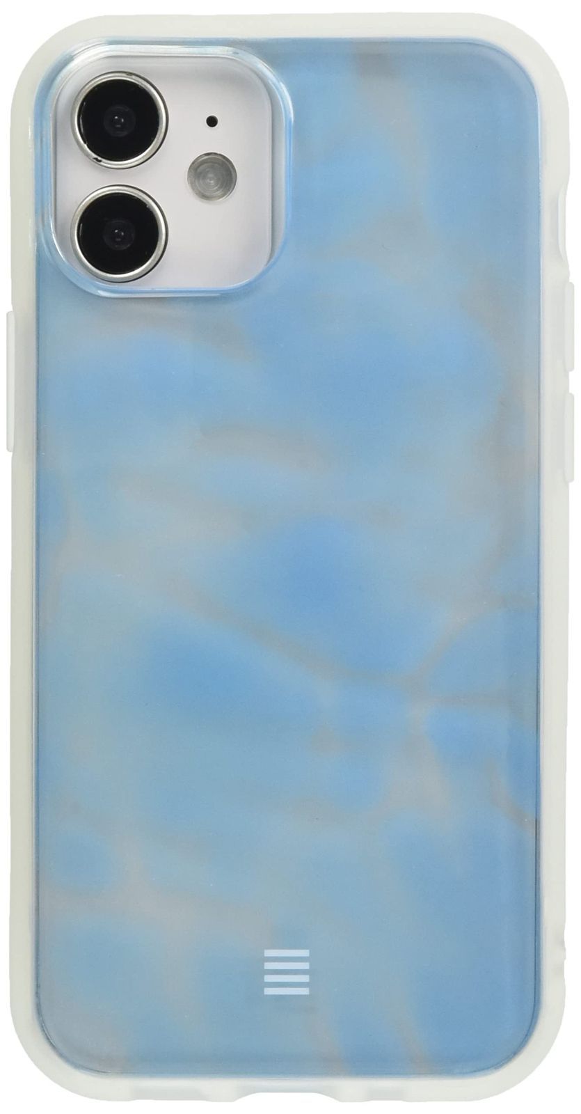【新着商品】Premium iPhone13 Clear mini/12 mini(5.4インチ)対応ケース IIIIfit 水面 IFT-90SMN グルマンディーズ ライトブルー