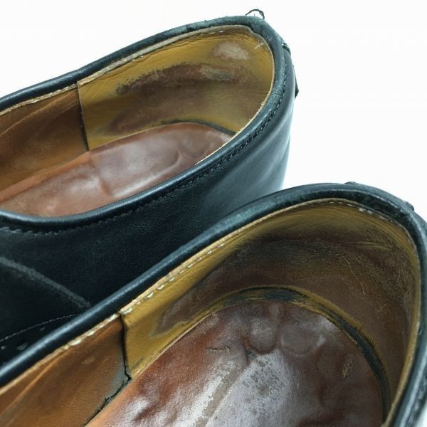 80s-90s?Vintage☆ハンドメイド キャップトゥシューズ〈黒/BLACK