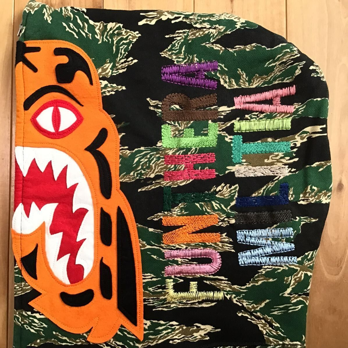 タイガー パーカー Mサイズ Tiger camo Tiger full zip hoodie a