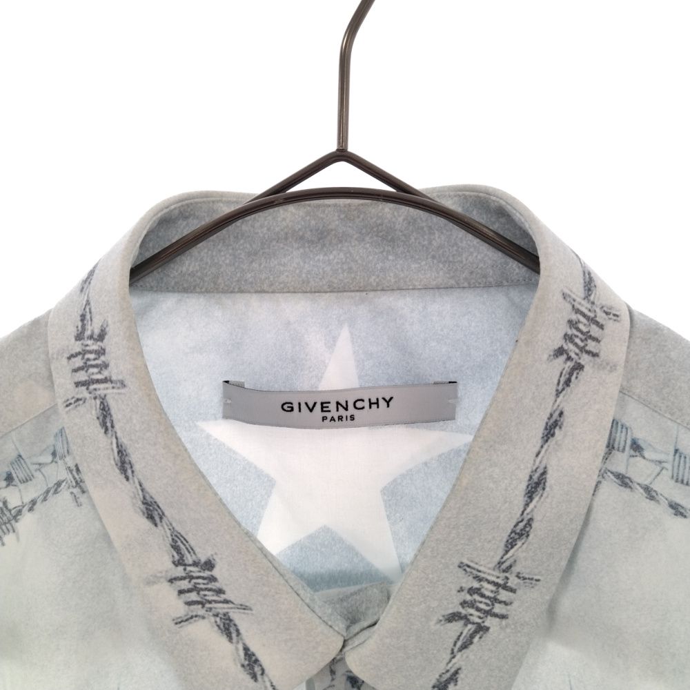 激安先着 GIVENCHY (ジバンシィ) 16SS キリストプリント長袖シャツ ライト トップス