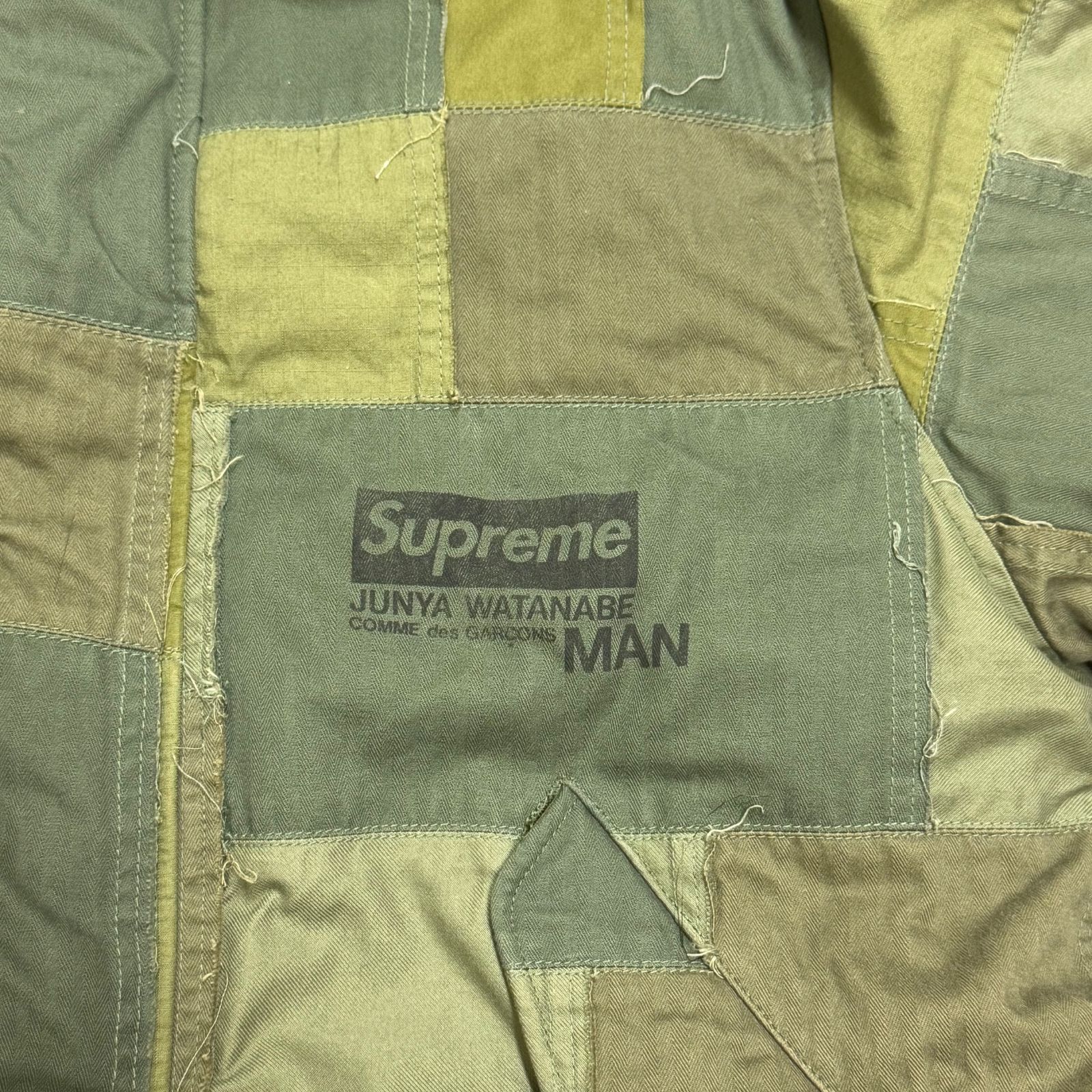 国内正規 Supreme 21AW JUNYA WATANABE MAN レザー ボックスロゴ スウェット パーカー シュプリーム コムデギャルソン ジュンヤワタナベ L シュプリーム SUPREME ×JUNYA WATANABE COMME des GARCONS MAN