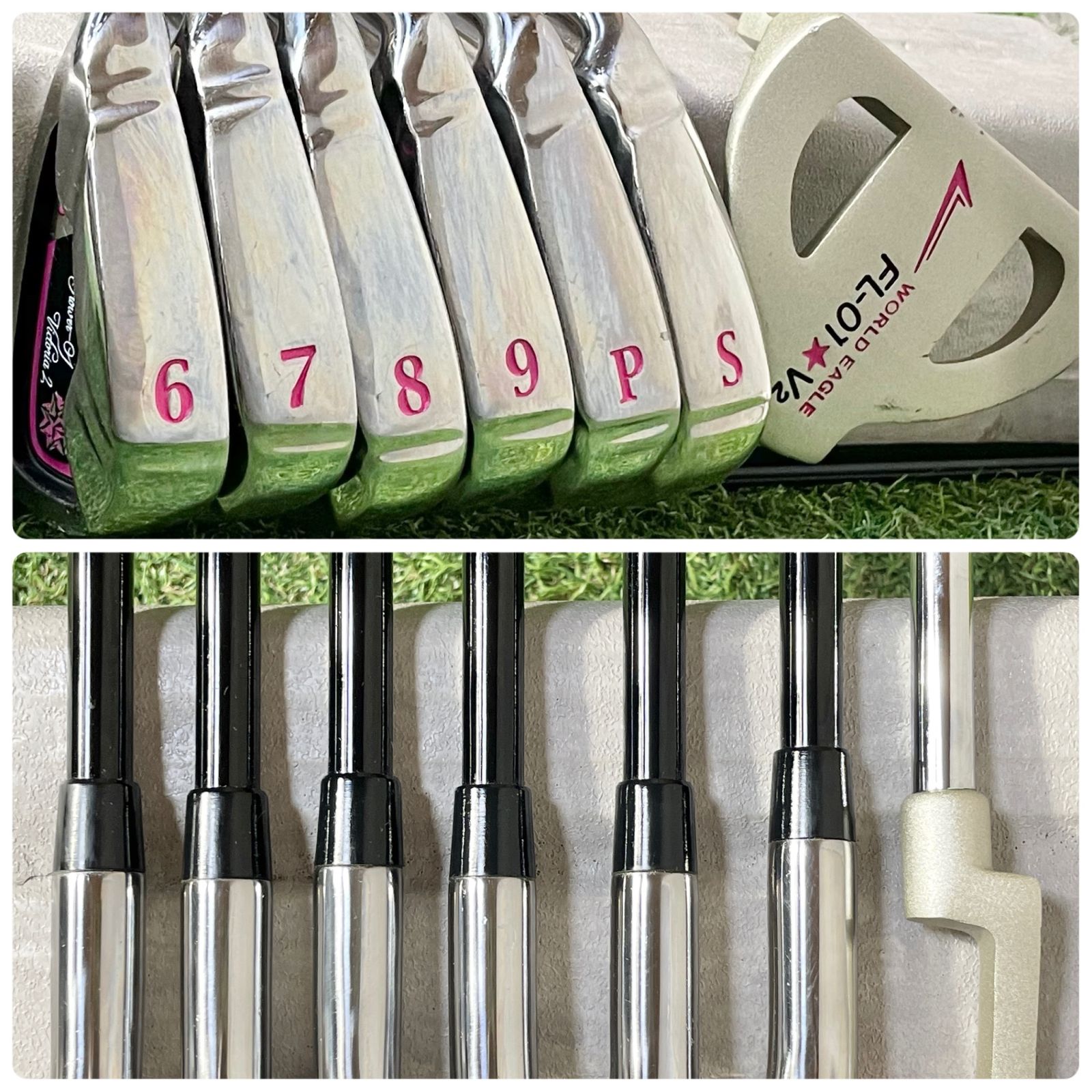 Callaway - 【貴重レフティ！バッグ新品！ほぼ未使用！豪華10本】Callaway REVA WORLD EAGLE ゴルフクラブセット L レディース 左 キャロウェイ レヴァ レバ 貴重レフティ！バッグ新品！ほぼ未使用！豪華10本】Callaway
