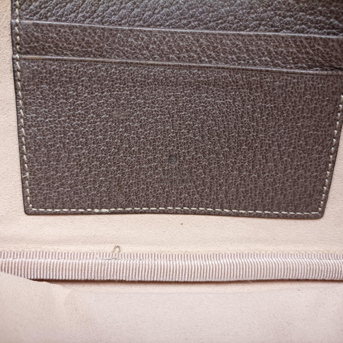 グッチGucciオフィディアブラウンPVCコーティングキャンバス×レザー546597