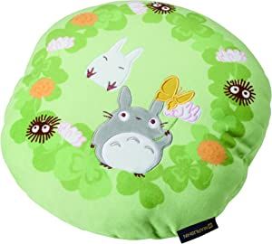 【新品・2営業日で発送】丸眞 となりのトトロ クローバーとお花 もちもちクッション 35×35cm 1145009500