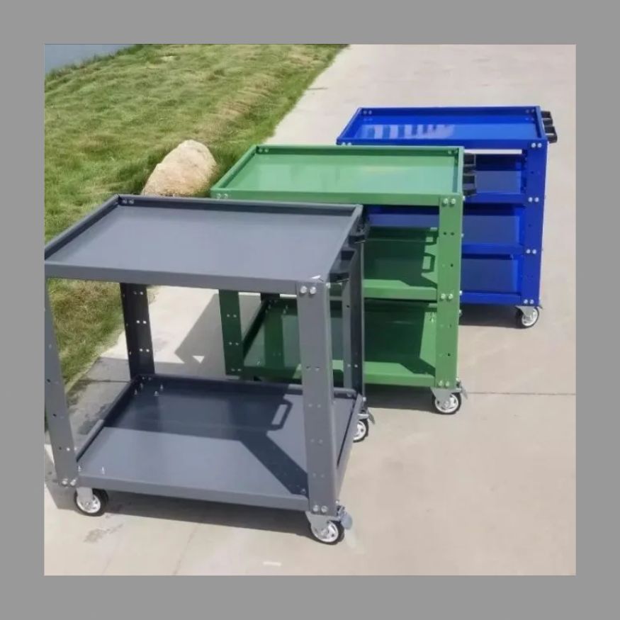 二階建て灰色製品車の検査車の肉厚化作業場のカート高修理カート工具車