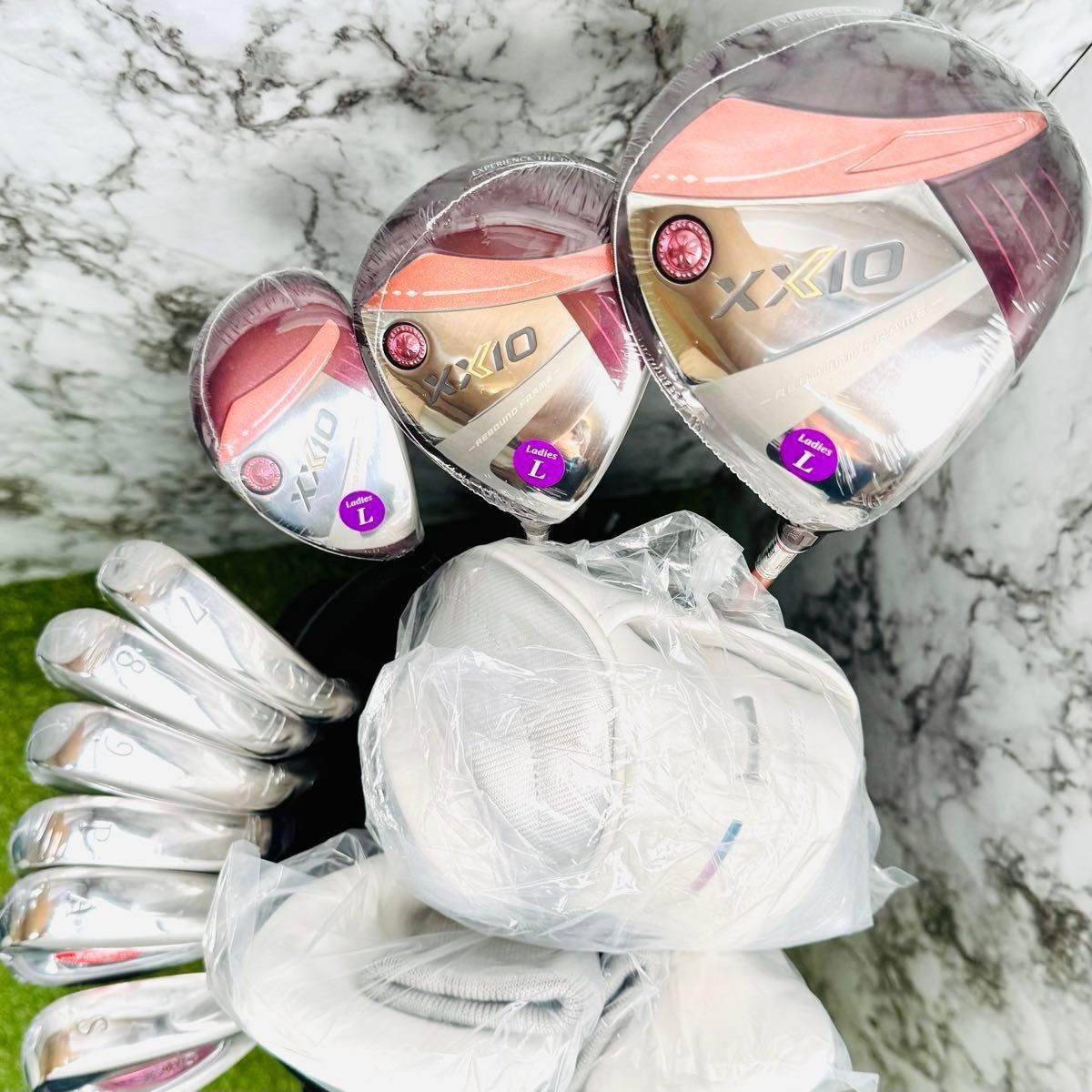 新品】13代目ゼクシオ XXIO13 ボルドー レディースゴルフセット 9本L