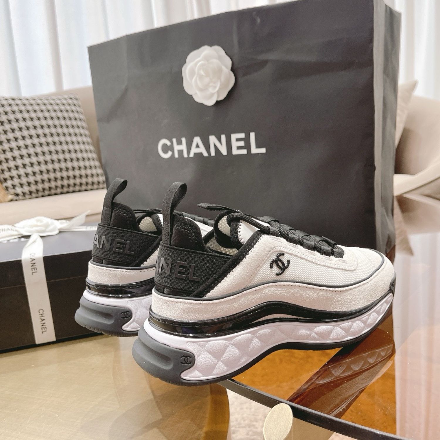 ?新品未使用?CHANELシャネルレザークッション滑り止め耐摩耗 