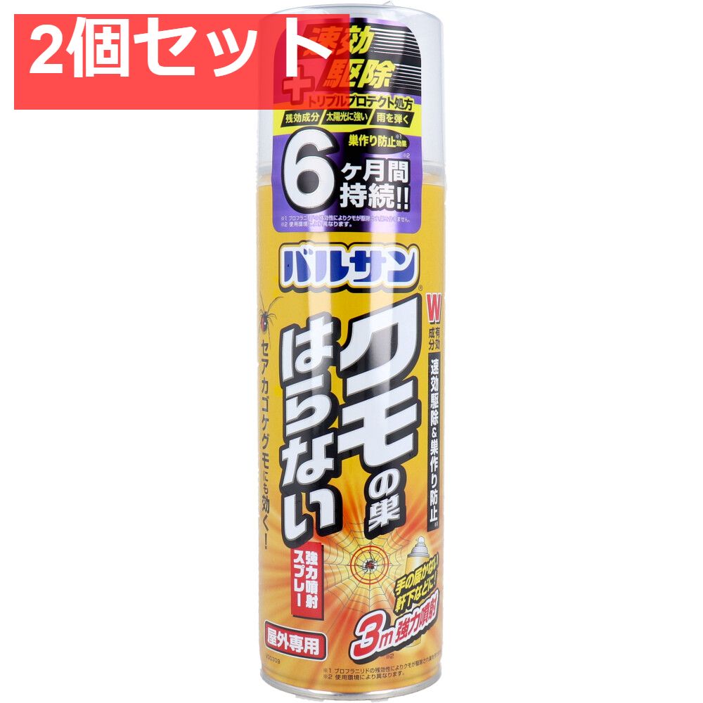 バルサン クモの巣はらないスプレー 450mL 2個セット まとめ売り